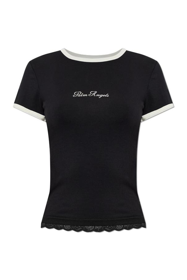 T-shirt with printed logo od Palm Angels