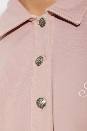 Palm Angels Cropped long-sleeve polo