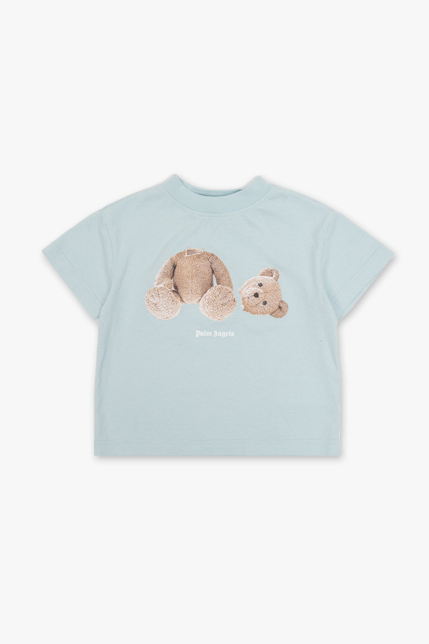 Palm Angels Kids T-shirt esteemed with teddy bear motif