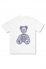 crew neck cotton T-shirt Blu Printed T-shirt