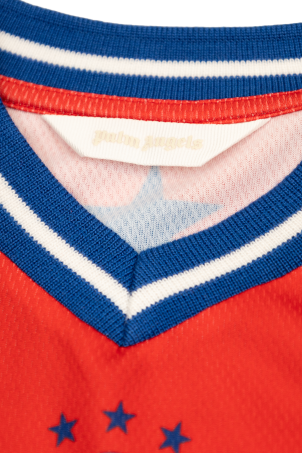 Palm Angels Kids Camiseta con escote en V