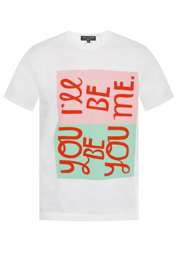 comme des garçons t shirt homme orange