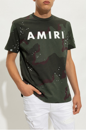Amiri Favourites Brown Short Sleeve Cotton Linen Grandad cotton Shirt Inactive