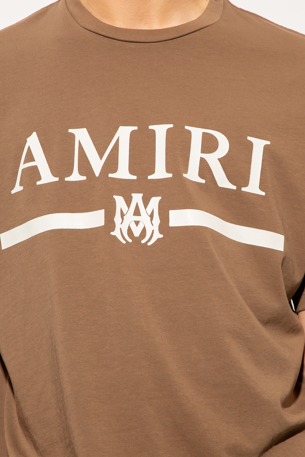 Amiri Crew Neck Short Sleeve Henley - Black T-Shirts, Clothing