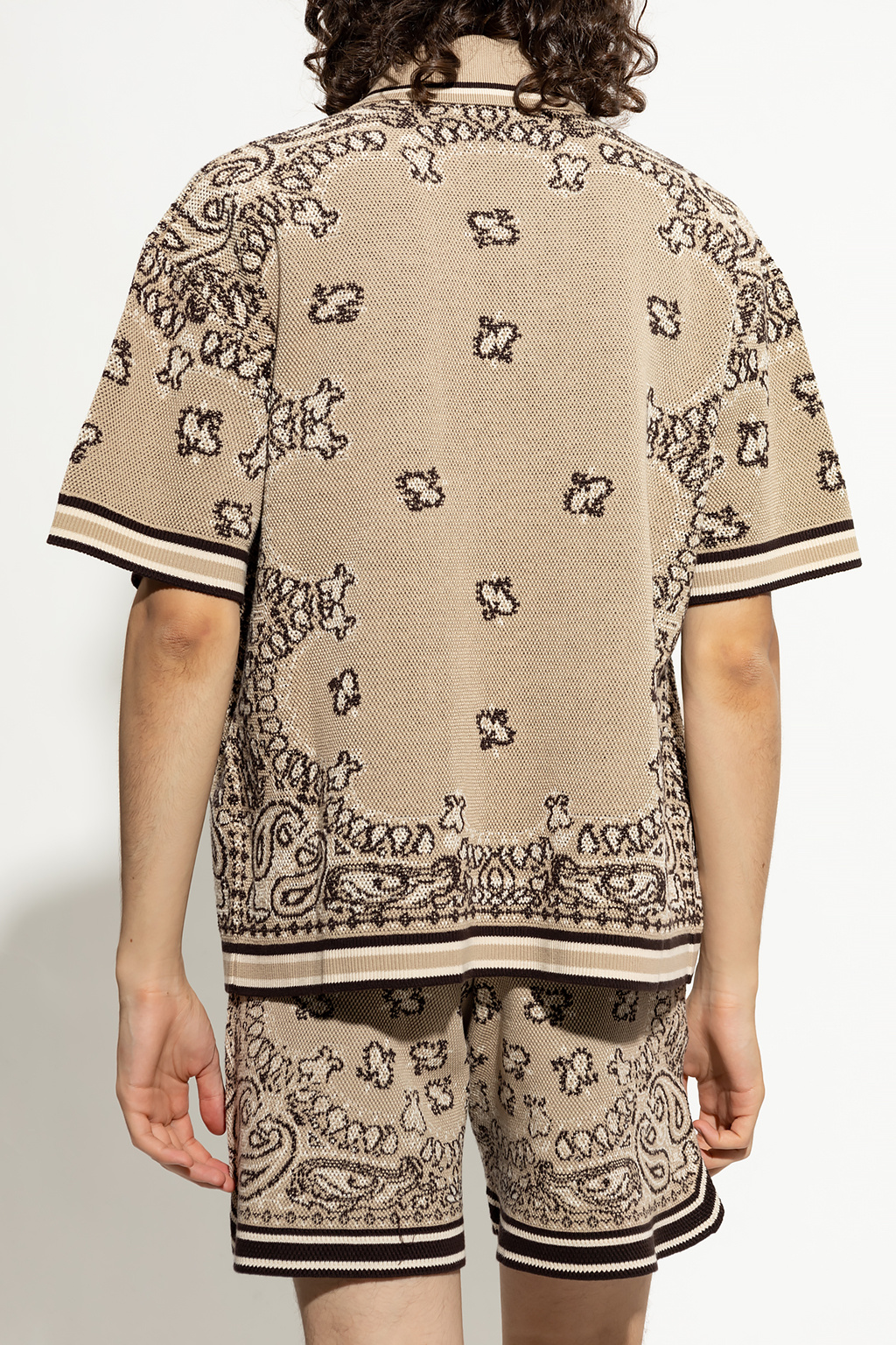 Amiri Paisley polo shirt