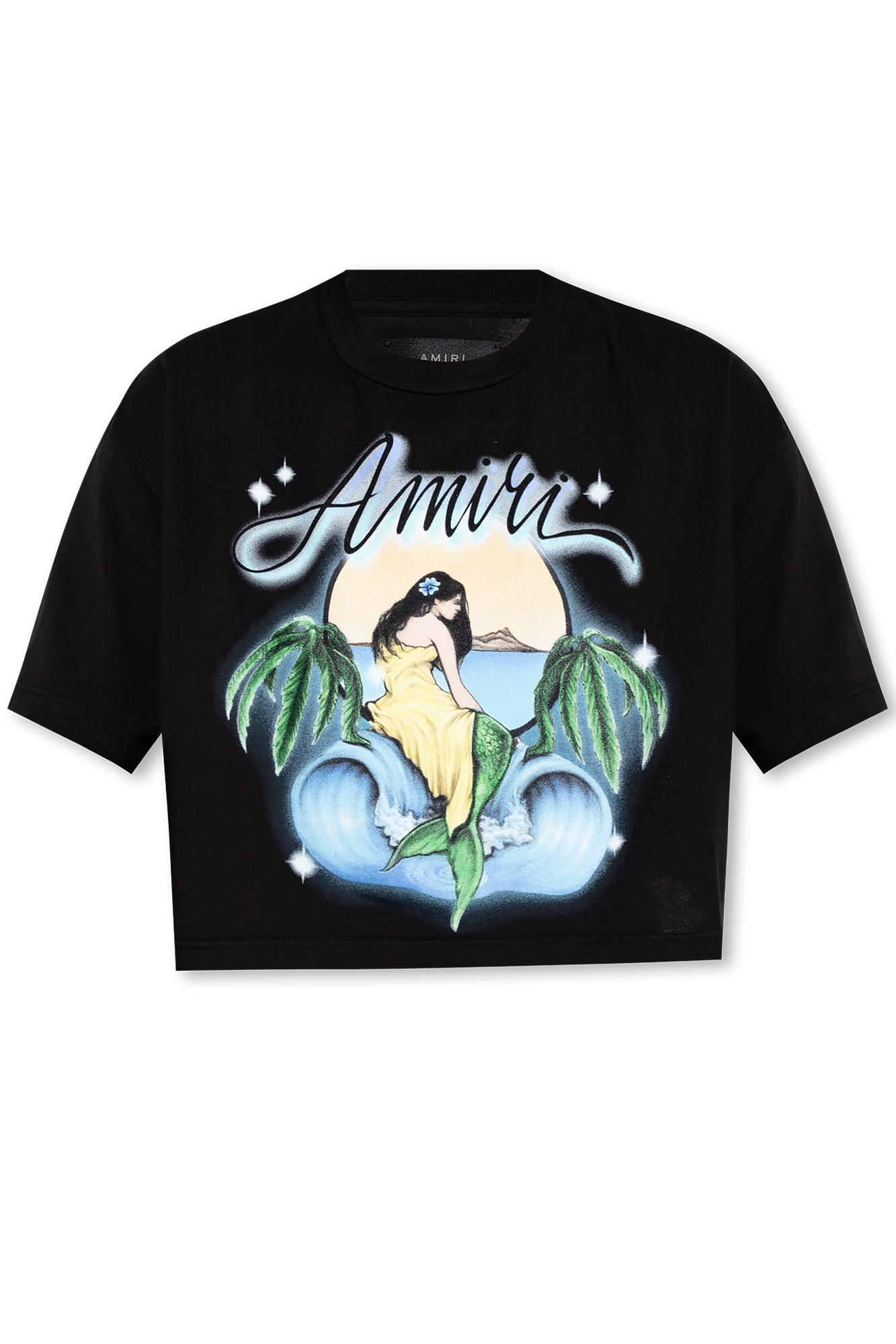 Green Printed T-shirt Amiri - Vitkac HK