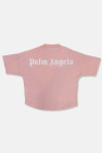 Palm Angels Kids PINK T-shirt with logo