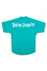 Palm Angels Kids Duke Gestreiftes T-Shirt mit Aufdruck auf der Brust