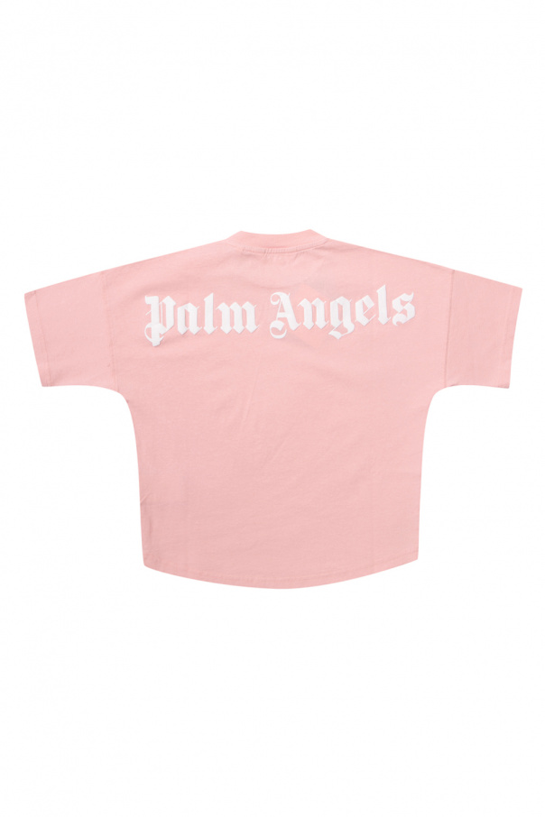 Palm Angels Kids Hollister short-sleeved ombre print shirt in pink