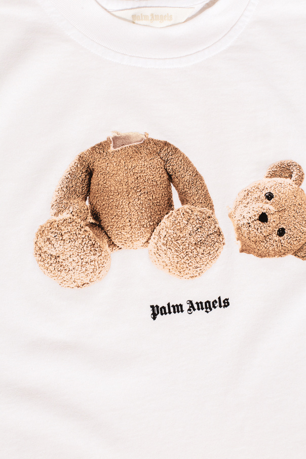 Palm Angels - Teen Girls Black Angel Bear Sweatshirt
