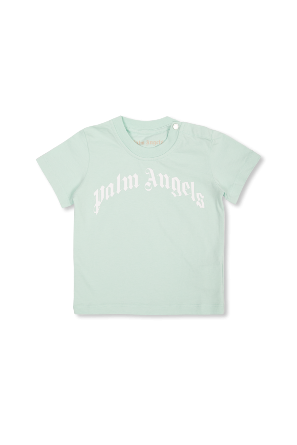 Palm Angels Kids Farah Worthington T-shirt manches longues en coton biologique Blanc