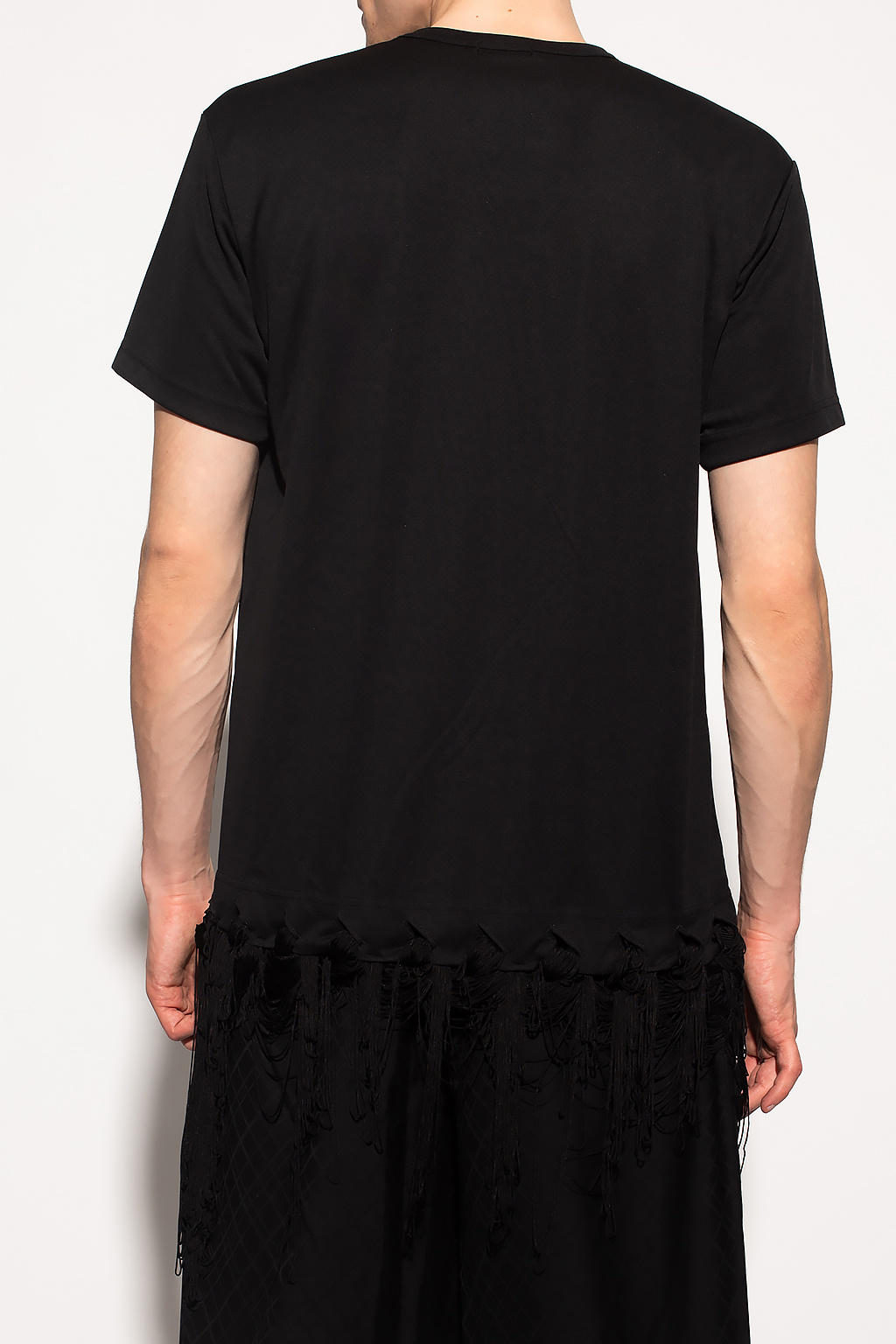 River Island Hvid t-shirt med prolific-print på ryggen Fringed T-shirt