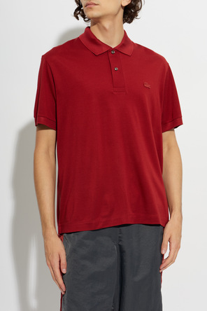 LACOSTE RUNWAY Silk polo shirt