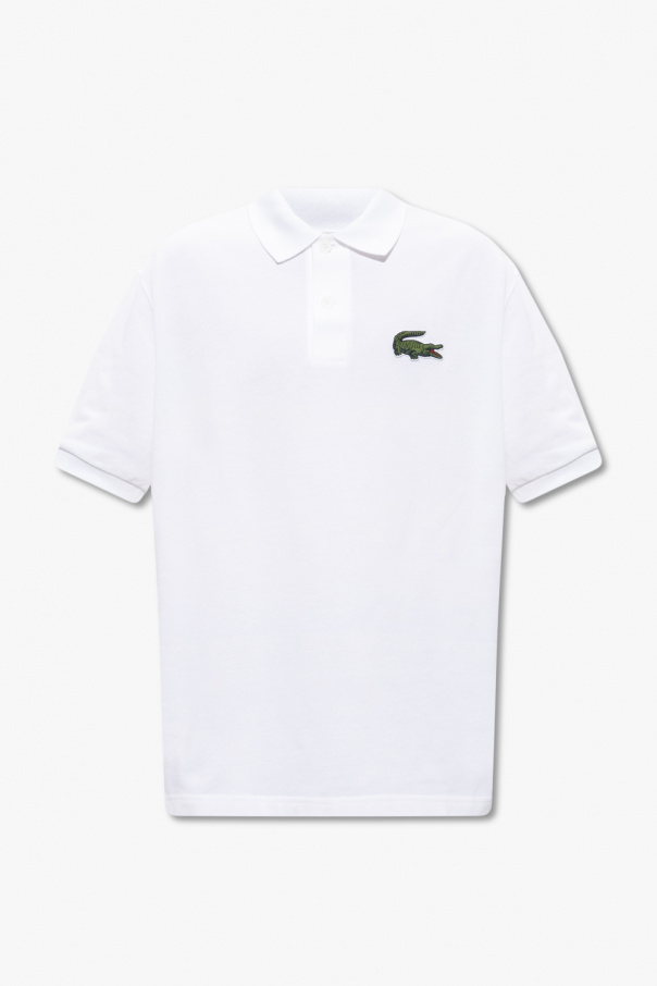 Lacoste ombre ribbed polo shirt