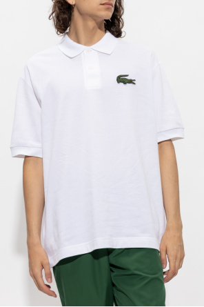 Lacoste ombre ribbed polo shirt