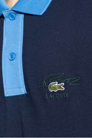 Lacoste Patterned Short Sleeve Polo Shirt