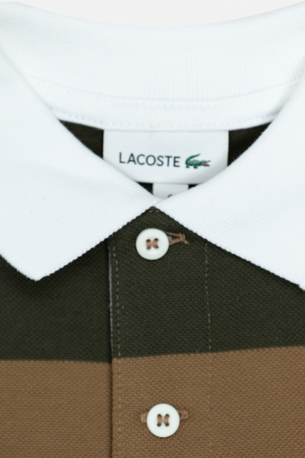 Lacoste Kids Logo-jacquard Short-sleeved Polo Shirt