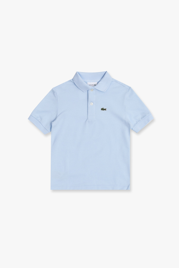 Blue Polo short-sleeve shirt with logo Lacoste Kids - SneakersbeShops Canada  - Polo short-sleeve di eccellente qualità