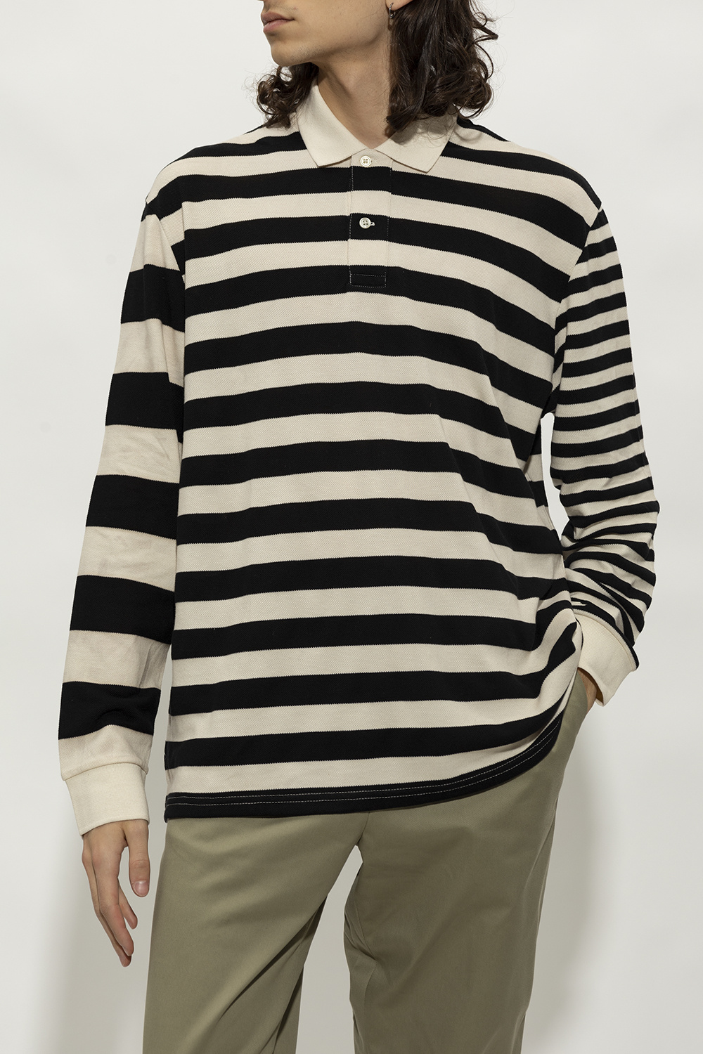 MARANT ‘Arto’ striped polo Bay shirt