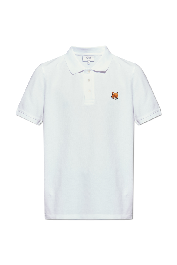 Polo with logo patch od Maison Kitsuné