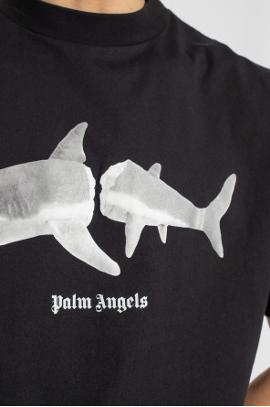 Palm Angels River Island Gul t-shirt Industries med tie-dye i Slim Fit