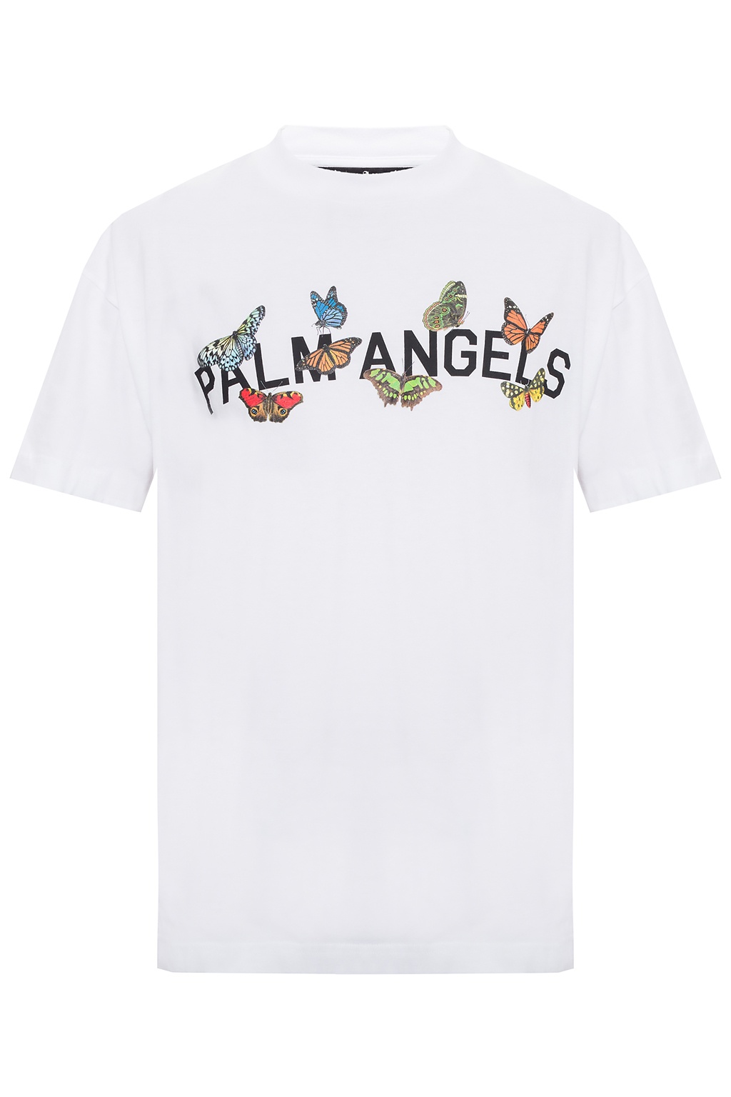 palm angels white butterfly t shirt