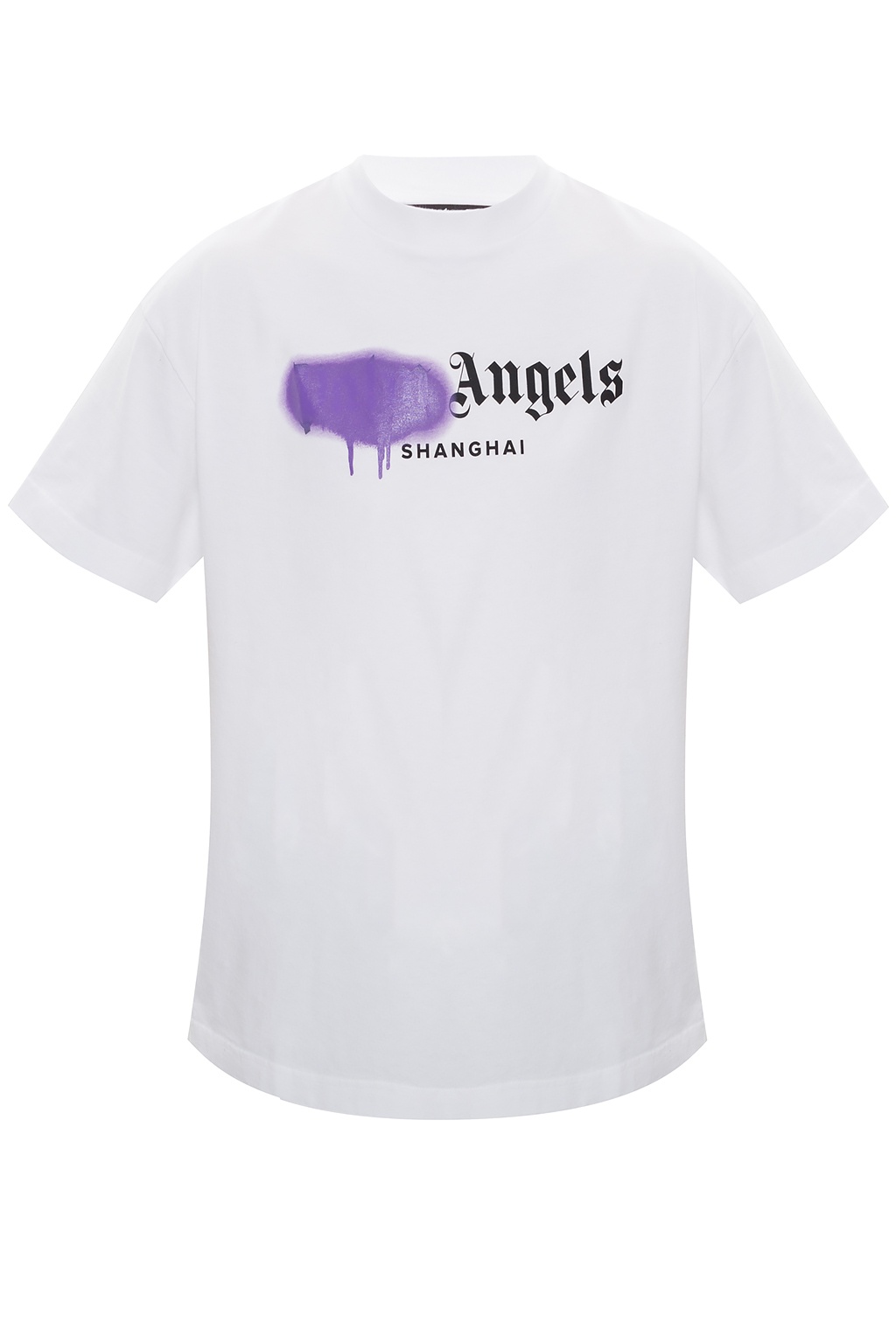 Purple T-shirt with logo Palm Angels - Vitkac TW