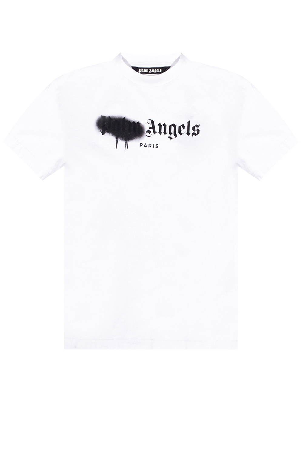 IetpShops | Alpha Industries Men\'s shirt Foil Korte Clothing T-shirt Sort with Met logo | - T Print Basic - Palm Angels Mouwen