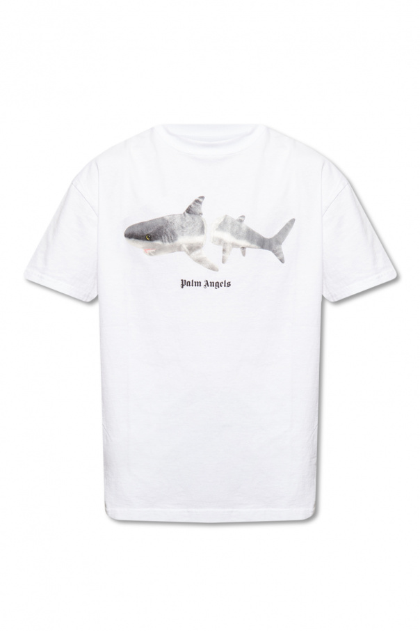 Palm Angels Shark T-Shirt Black/White