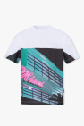 N 21 slogan-print lace T-shirt