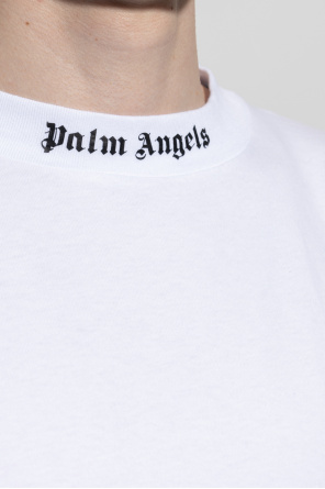 Palm Angels black short sleeve shirt dress