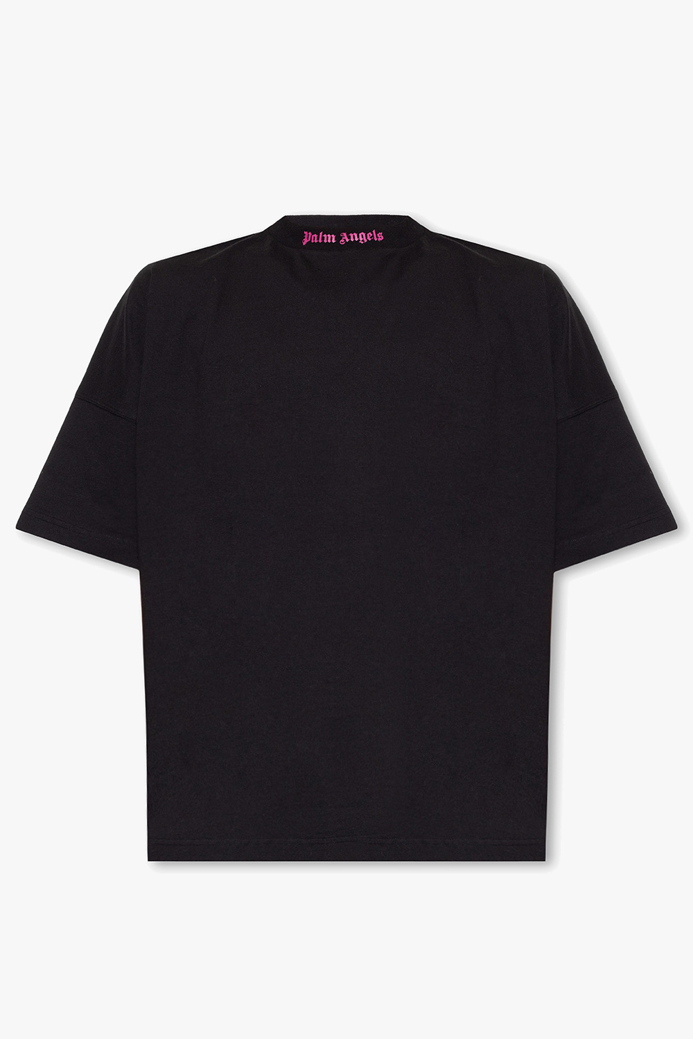 Palm Angels Logo Oversized T-shirt Black/Pink - The Shoe Box