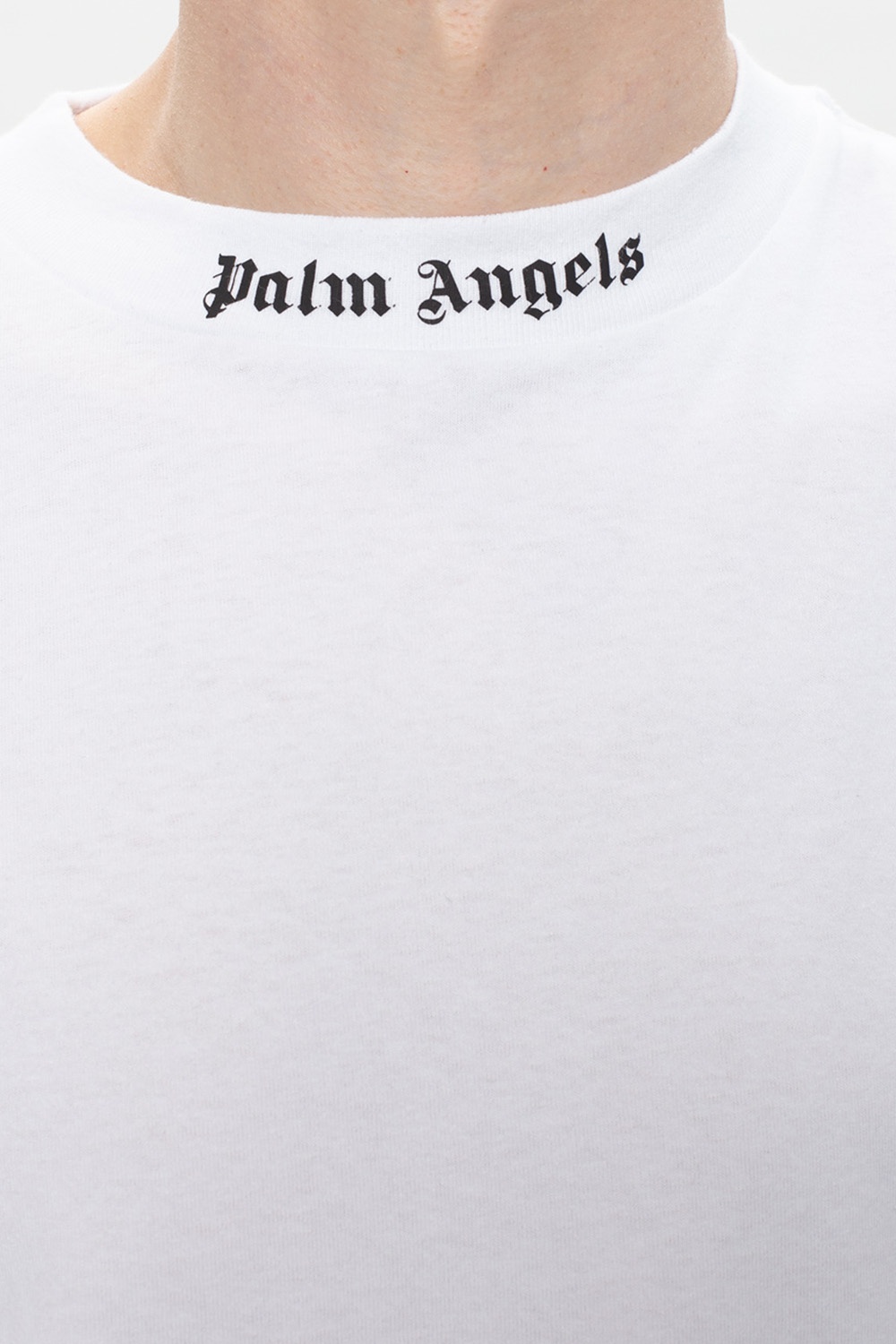 White T-shirt with logo Palm Angels - Vitkac Spain