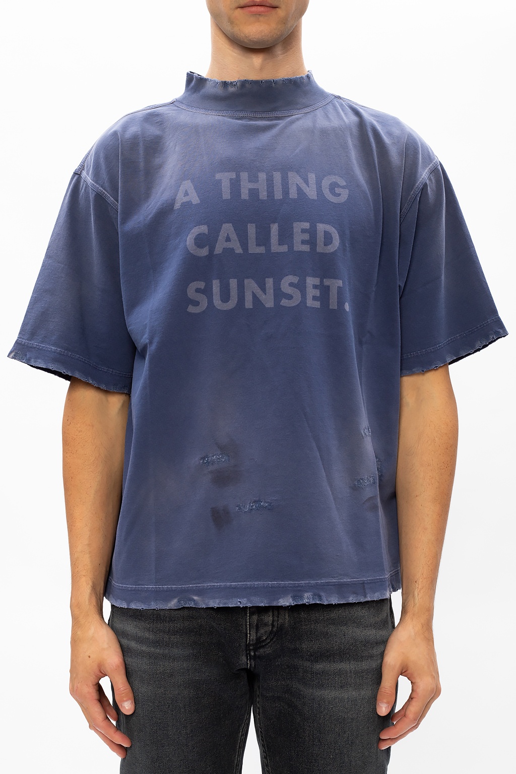 Palm Angels T-shirt with worn effects 