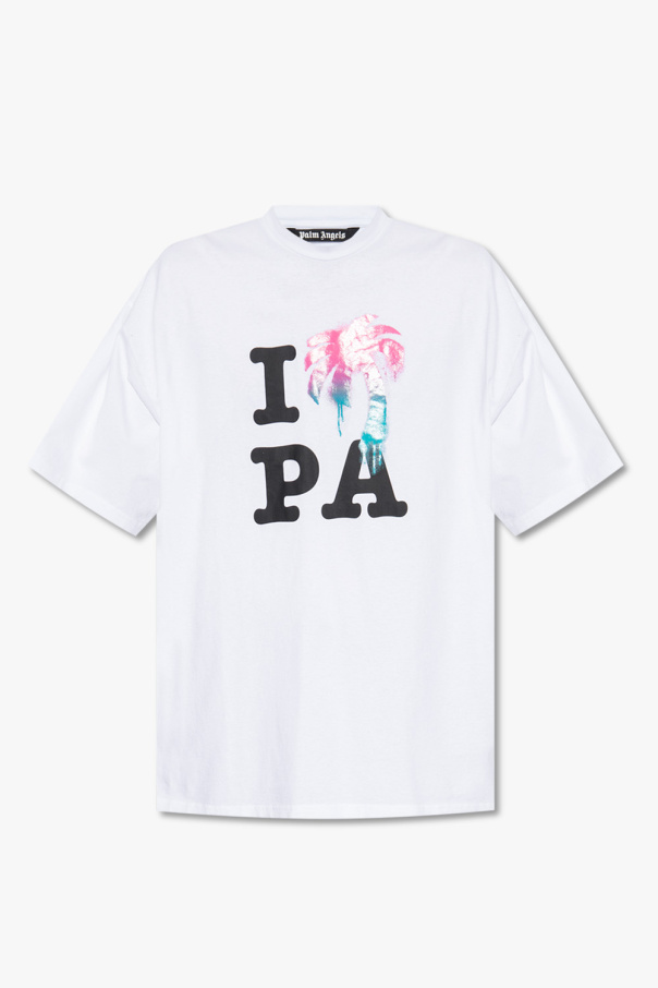 Palm Angels A BATHING APE Shark logo-print T-shirt