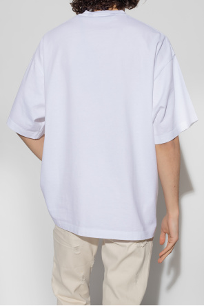 Palm Angels Eterna langarm hemd slim fit performance shirt With stretch rot blau bedruckt