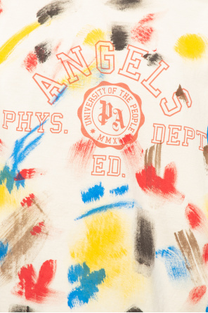 Palm Angels T-shirt with paint-splatter treatment
