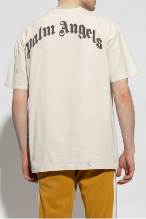 Palm Angels sacai zip-detailed cotton T-shirt Nero
