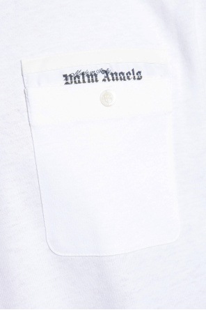 Palm Angels T-shirt Floral with logo