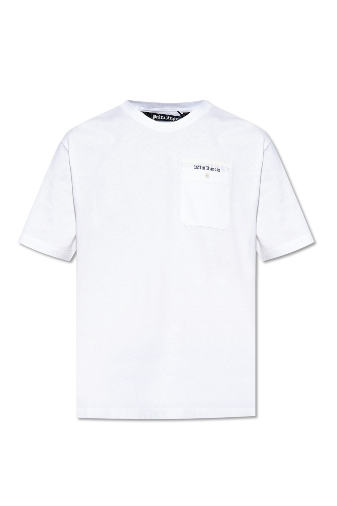 White T-shirt with logo Palm Angels - Vitkac Italy