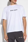 Palm Angels WHITE T-shirt with logo