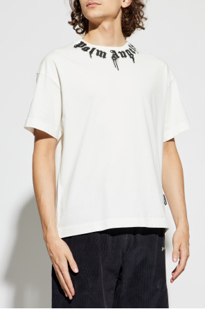 Palm Angels Camiseta con logotipo estampado