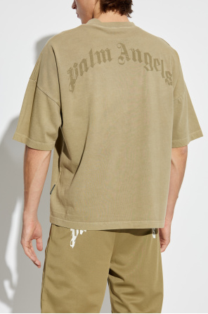 Palm Angels Camiseta com efeito `vintage`
