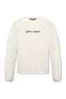 Palm Angels cream T-shirt with logo