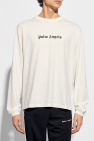 Palm Angels cream T-shirt with logo