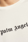 Palm Angels cream T-shirt with logo