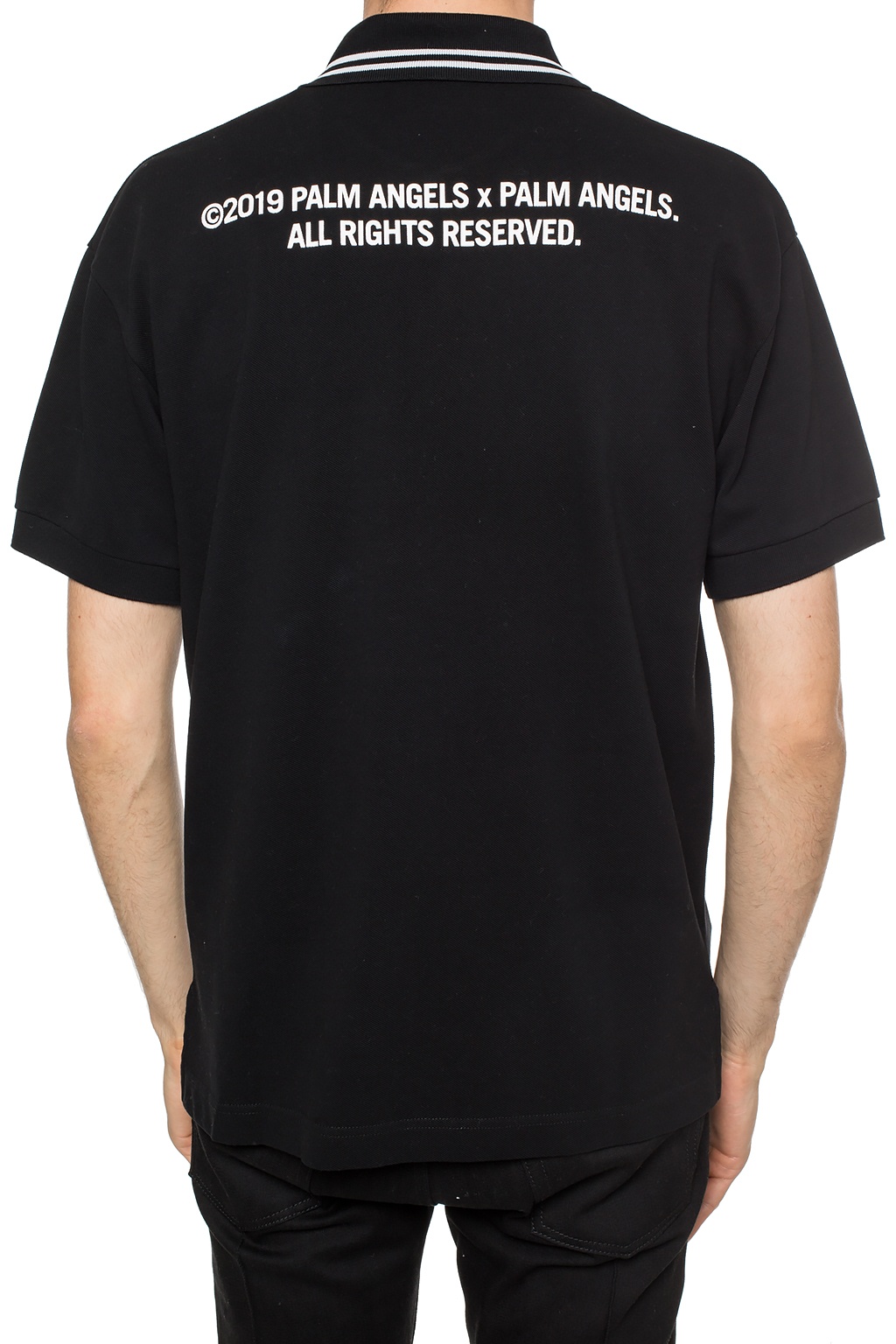 Logo-embroidered polo shirt Palm Angels 
