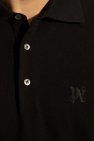 Palm Angels BLACK Polo shirt with logo