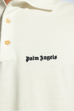 Palm Angels manche polo shirt with logo