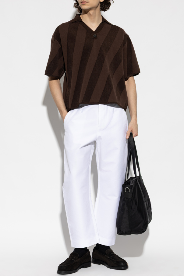 Jacquemus Polo shirt with striped pattern